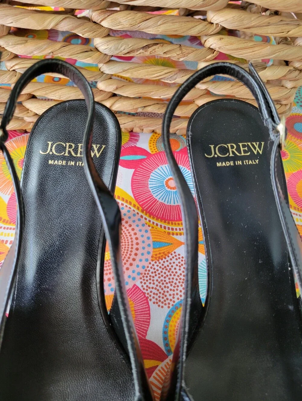 Made-in-Italy Colette buckle slingback pumps in leather CC042 Size 7